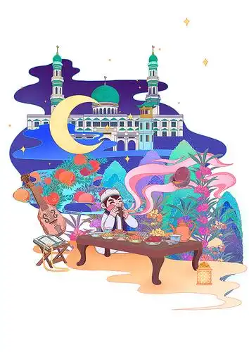 大美青海 多元融合|插画|商业插画|衔草craftsman - 原创作品 - 站酷