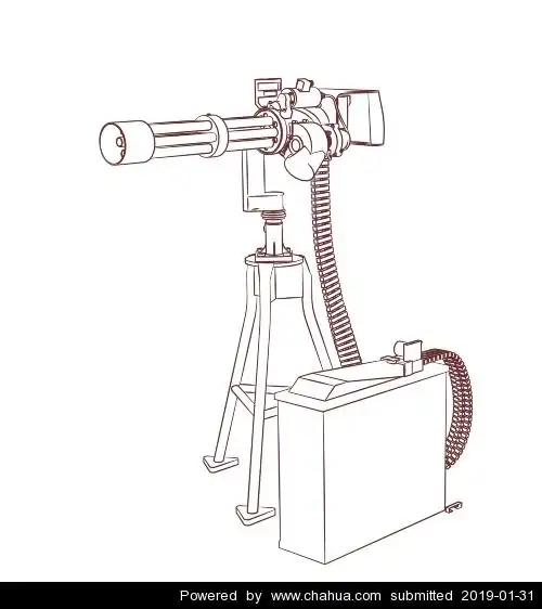 黑羽风赤的插画作品 - 加特林 - 插画中国 - www.chahua.org