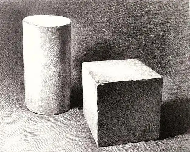 圆柱与正方体组合素描教程教案