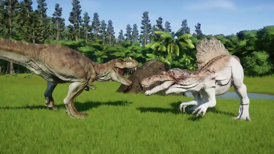 棘龙 vs 暴龙~(侏罗纪世界:进化)