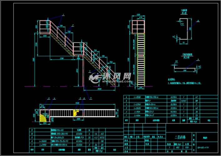 直梯斜梯样式图