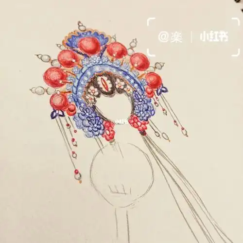 但不太敢～～好吧我怂了#戏子  #戏服  #绘画日常  #圆珠笔手绘  #寻