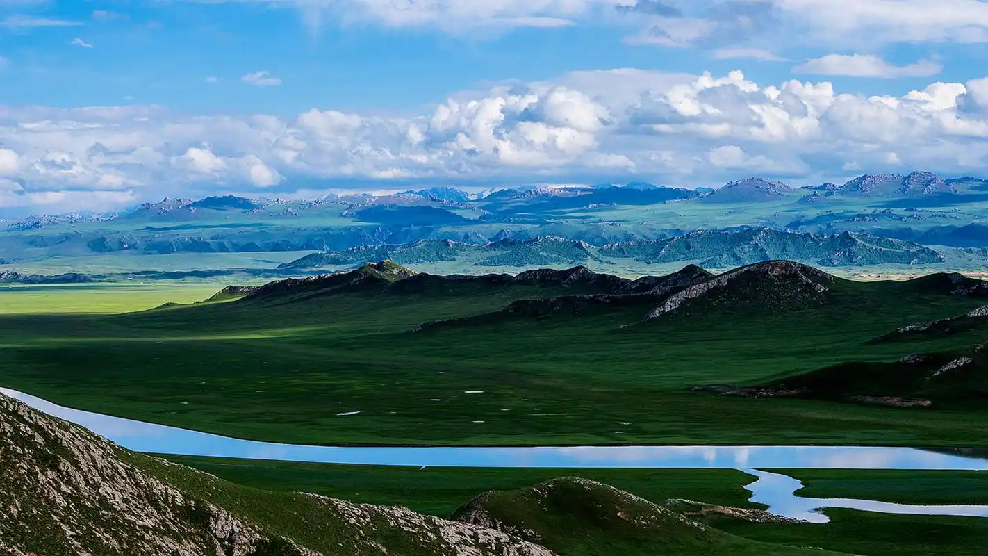 巴音布鲁克草原自然风光图片桌面壁纸