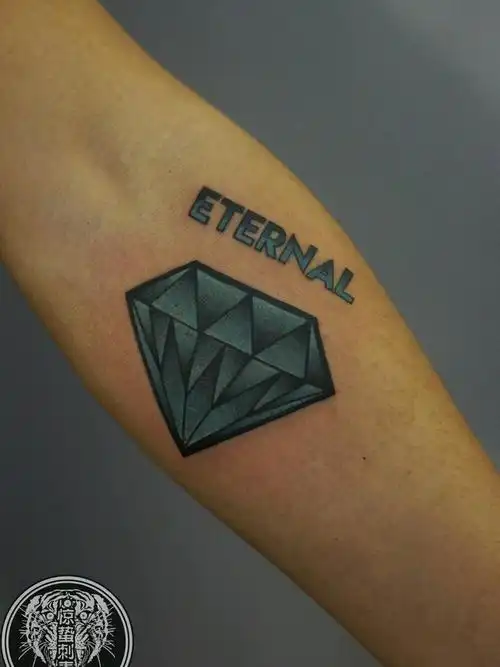 钻石_纹身图案手稿图片_惊蛰的纹身作品集