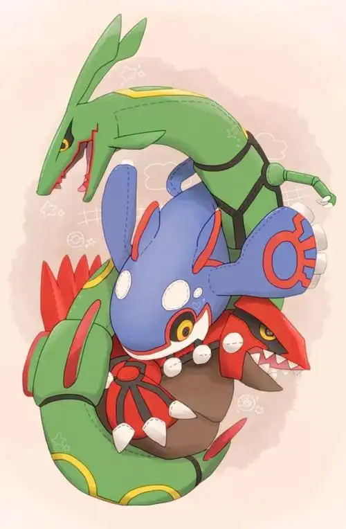 神奇宝贝oras篇 盖欧卡 固拉多 列空座-堆糖,美好生活研究所