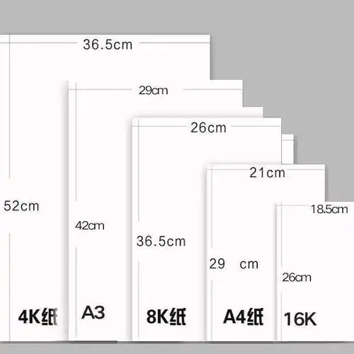 8k纸多大(8k纸多大相当于几张a3纸)