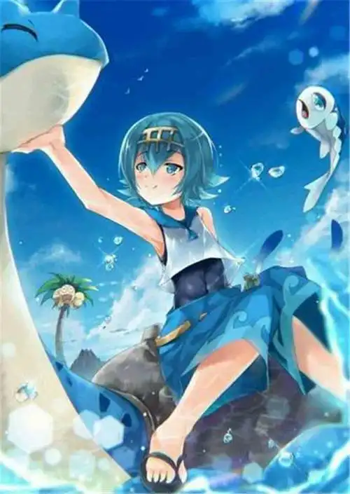 神奇宝贝之乔伊家的大少爷:水莲图文