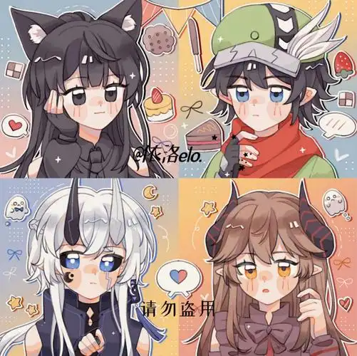 四人精美情侣头像