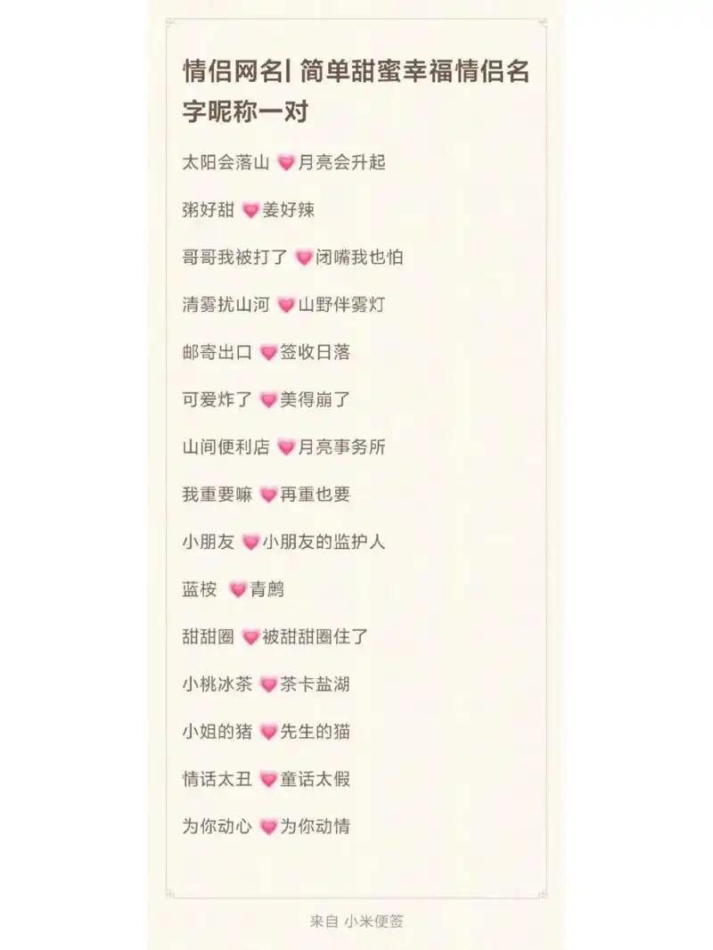 情侣网名id大全 王者荣耀游戏昵称 宠溺超甜 #情侣网名##情侣# #网名