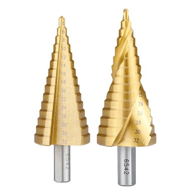 万能宝塔型扩孔开孔阶梯锥形钻头多功能专用不锈钢金属开孔器