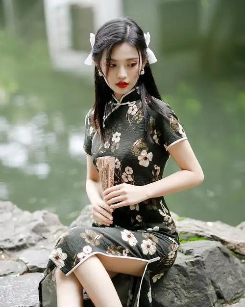 2021新款夏年轻少女装旗袍连衣裙民国风复古棉麻学生气质改良网红