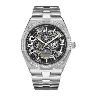 hanboro衡宝罗多功能全自动机械手表男十大镂空夜光防水品牌腕表 8022