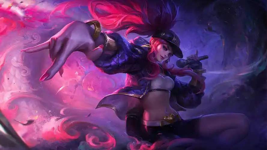 离群之刺 kda 同人 阿卡丽6 英雄联盟 4k桌面壁纸