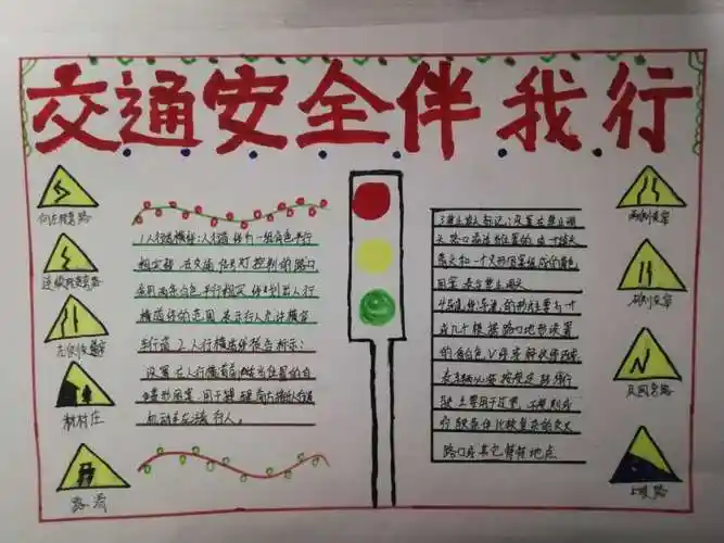 交通安全手抄报展