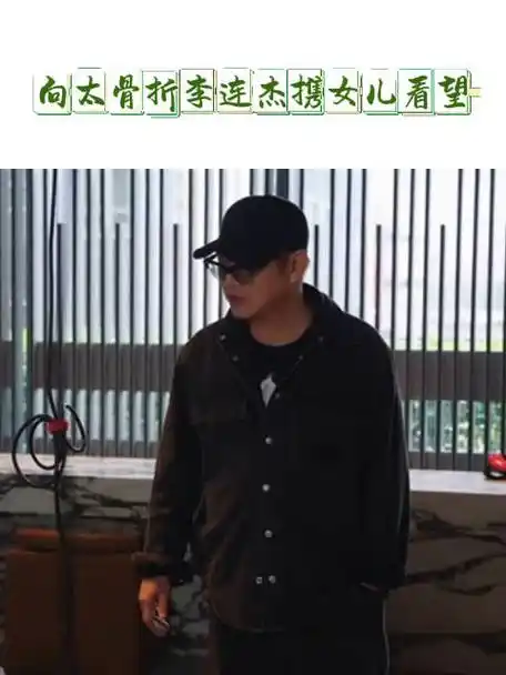 向太骨折李连杰携女儿看望