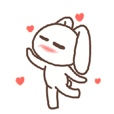 兔子跳舞转圈圈爱心gif动图_动态图_表情包下载_soogif