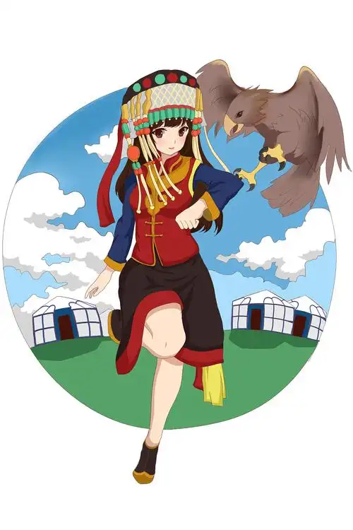 "56个少数民族·发现中国奔跑之美"动漫绘画系列