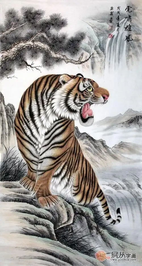 逼真而传神——画家肖亚威系列国画虎作品欣赏