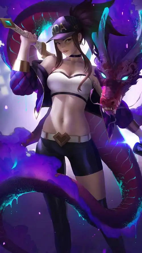 lol英雄联盟 离群之刺 暗影之拳 阿卡丽 akali k/da 手机壁纸