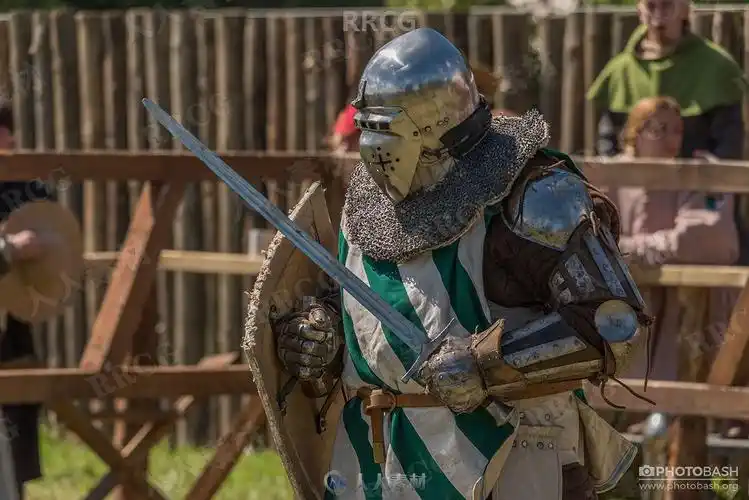 1050组中世纪骑士战斗矛与盾盔甲近战动作姿势高清参考图片