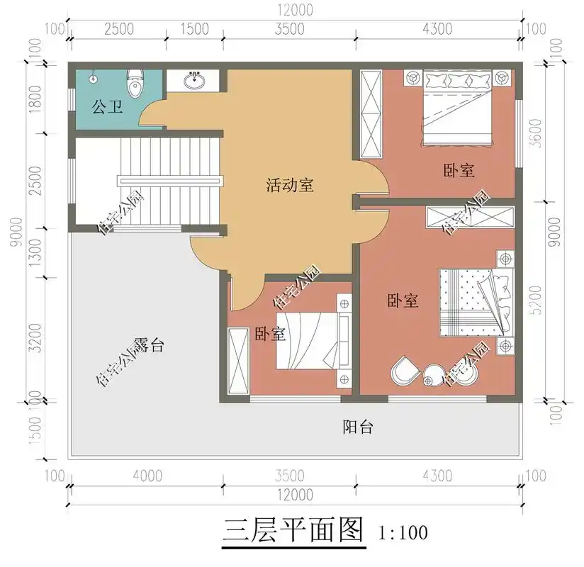 农村盖房面宽十三米进深九米怎么设计好?