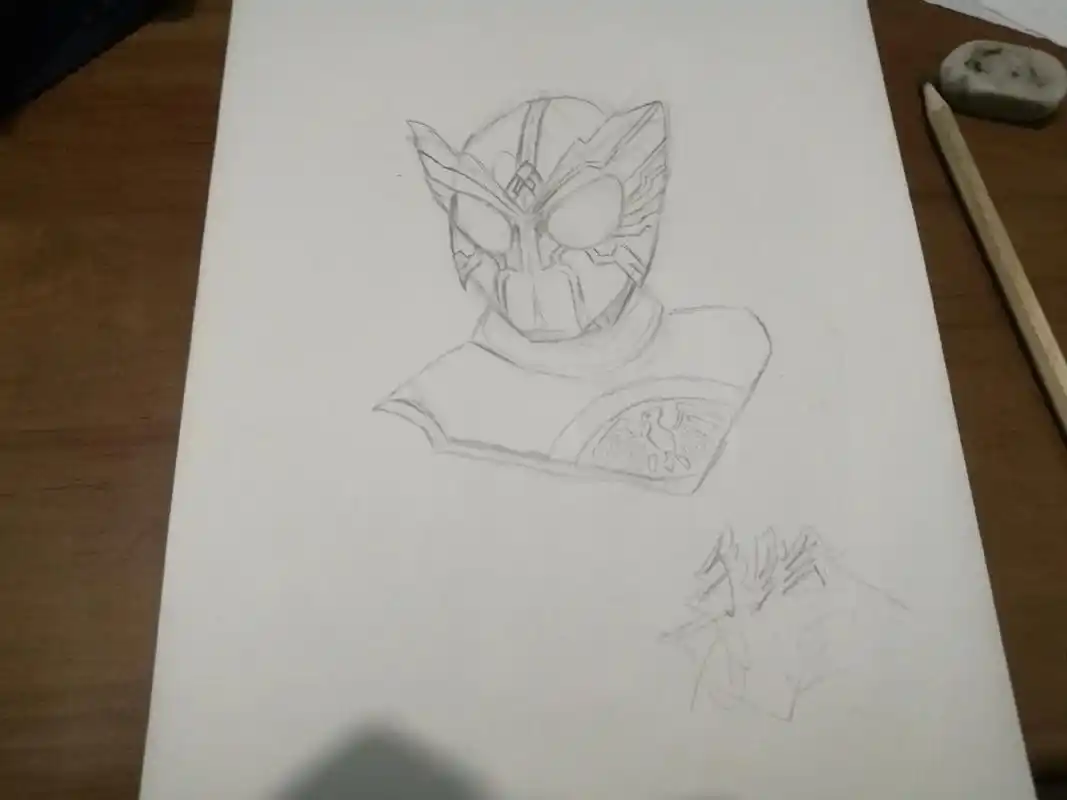 假面骑士手绘#假面骑士ooo十年剧场版 #手绘 #助力每一 - 抖音