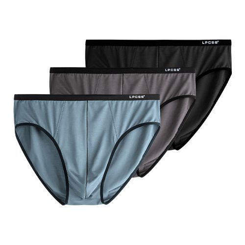 lpcss品牌男内裤莫代尔三角裤冰丝感透气大码宽松肥佬裤男士裤衩(神秘