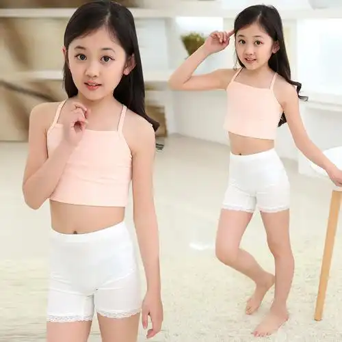 童装女童抹胸裹胸春夏夏装新款中大纯棉运动发育内衣