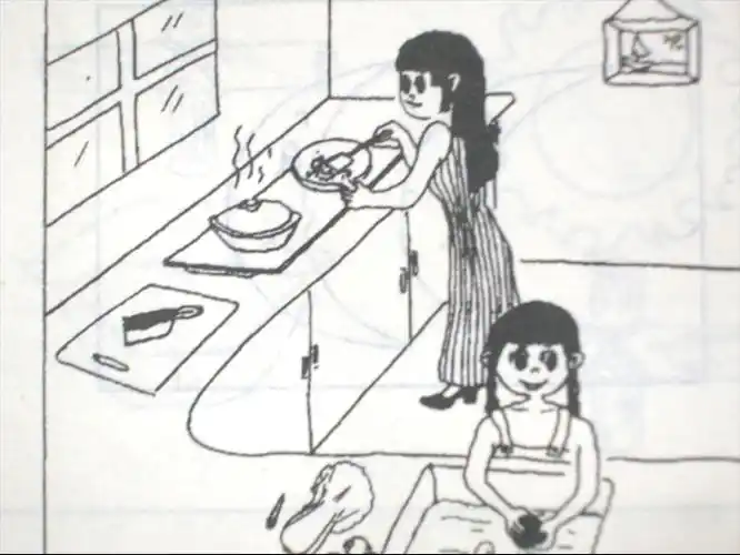 二年级看图写话《帮妈妈做饭》