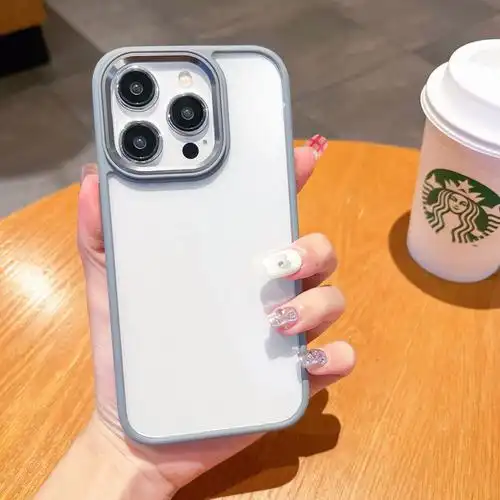 适用苹果15promax手机壳新款iphone14金属镜头13肤感防摔11保护套