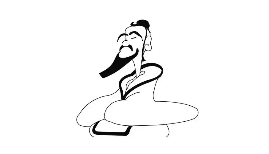 古代老人简笔画 古代老人简笔画简单又好看