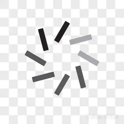 加载矢量图标在透明背景上隔离, 加载