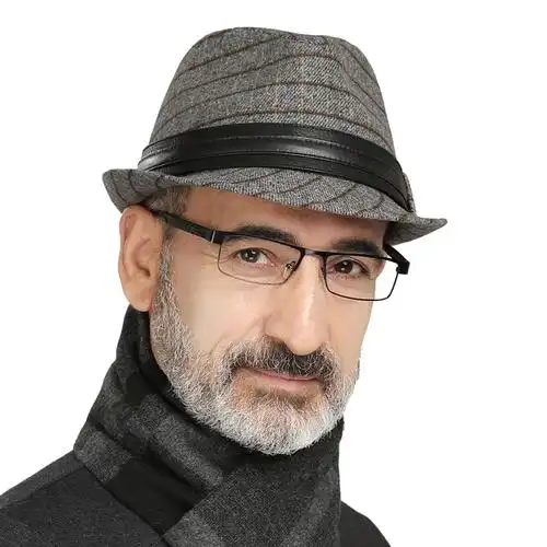 秋冬男士礼帽毛呢保暖春秋英伦复古中老年人爵士帽冬天老人帽子男