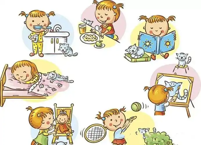 六,作息常规       合理安排孩子的作息时间,做到早睡早起,积极进行有