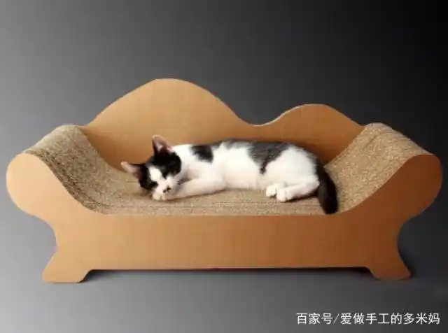 旧纸箱手工diy,变废为宝.小沙发.