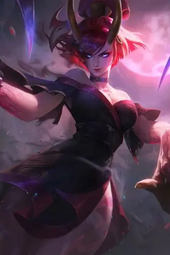 lol英雄联盟痛苦之拥伊芙琳寡妇腥红之月皮肤36,高清图片,手机壁纸