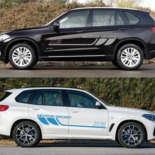 适用于宝马x5汽车腰线车贴汽车侧裙贴纸装饰拉花装饰贴