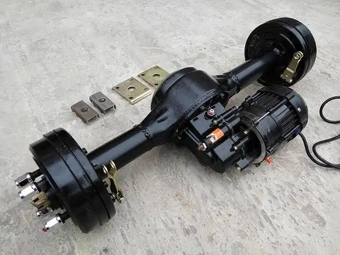 电动三轮车配件后桥160刹车工程车桥低速140大功率厂家直销电动车后桥