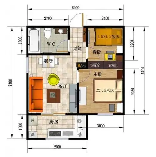 60平米两室一厅装修要多少钱?