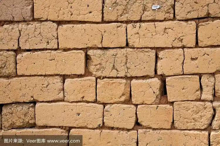 砖墙,砖坯,褐色,水平画幅,纹理效果