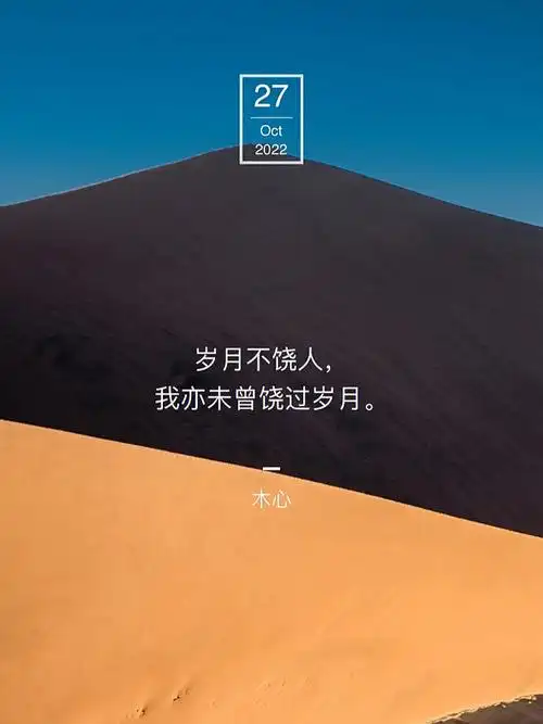 岁月不饶人我亦未曾饶过岁月木心