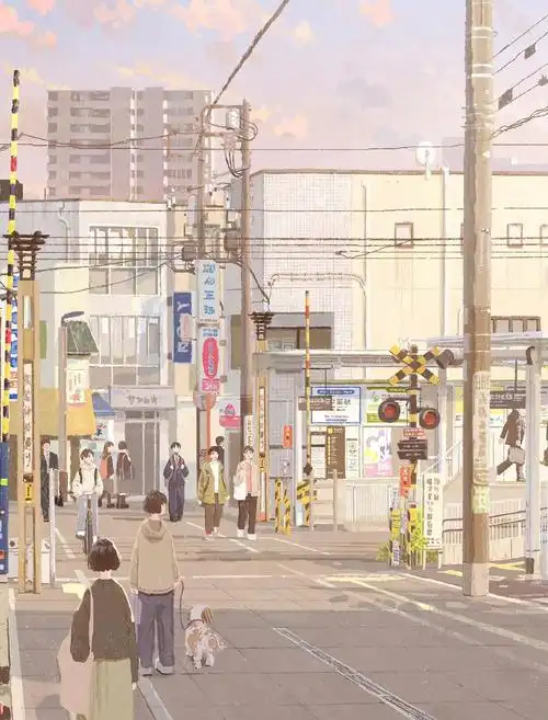 插画师手绘,清新治愈