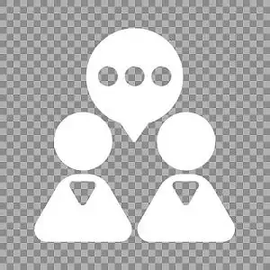 白色简笔画小人图标素材