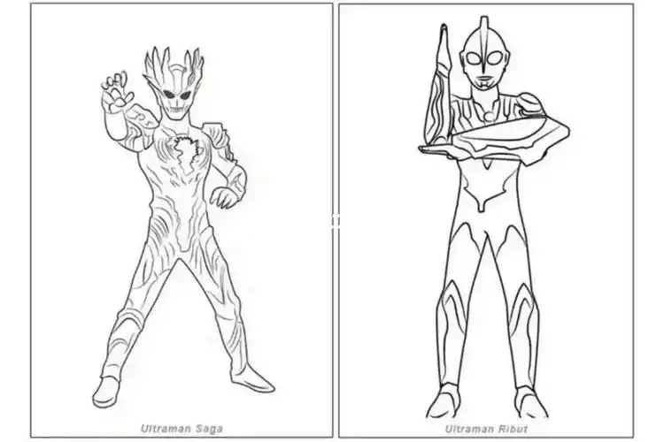 奥特曼超人一一简笔画