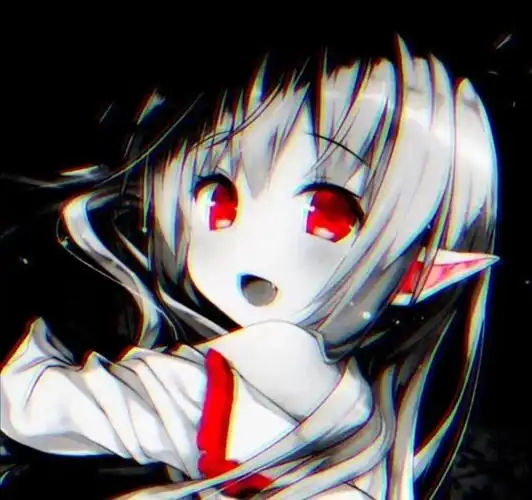 出单黑色系红眼霸气女头