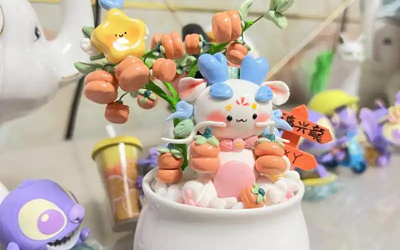 龙年手办 | 自制超轻黏土摆件万柿兴龙!