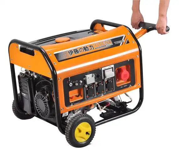 伊藤生产厂家_手推车式7kw汽油家用小型发电机