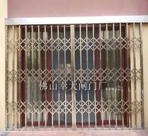 304#手动不锈钢拉闸门 不钢钢推拉折叠门 阳台庭院防盗大门