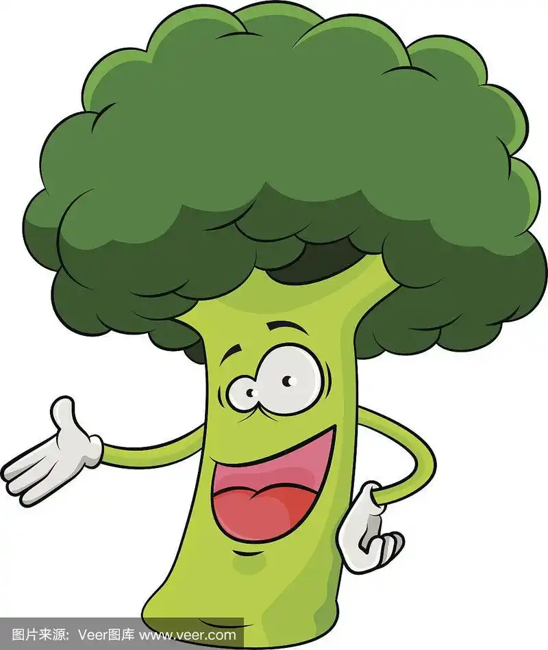 卡通西兰花