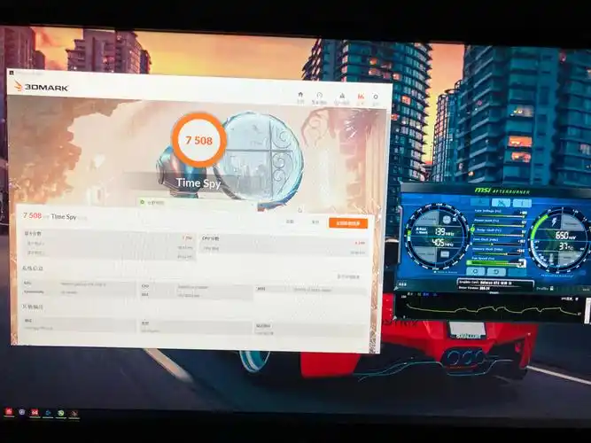 1070ti超冒烟跑分timespy7508显卡7785能摸摸1080屁股吗